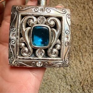 Brighton Silver and Blue Bag purse hanger